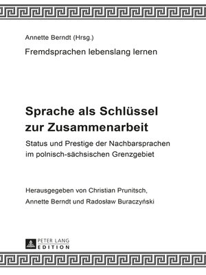 cover image of Sprache als Schlüssel zur Zusammenarbeit